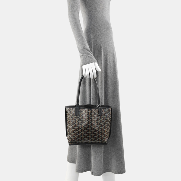 Anjou Mini Coated Canvas Black