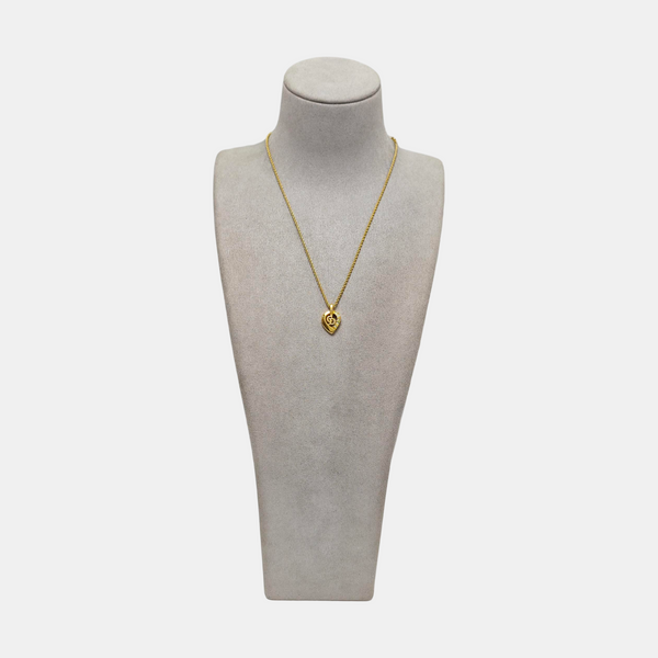 Petit CD Metal Gold Necklace