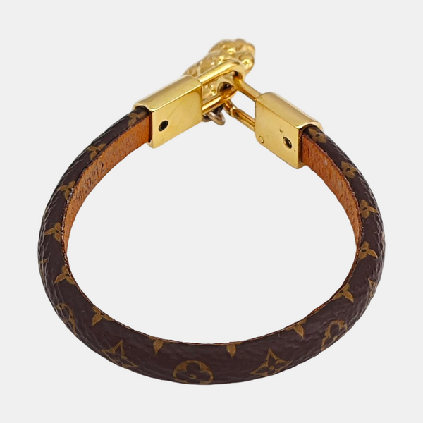 Coated Canvas Brown Bangle