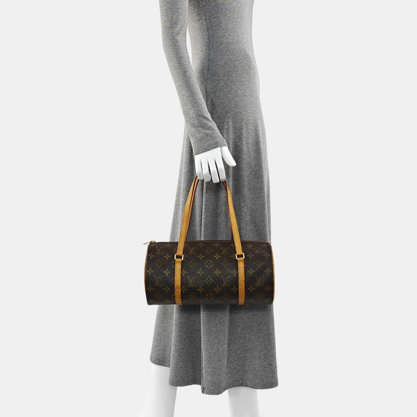 PAPILLON MM Monogram Coated Canvas Brown