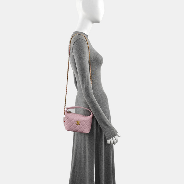 HOBO Quilted Grained Calfskin Pink