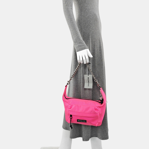 Fabric Shoulder Bag Red