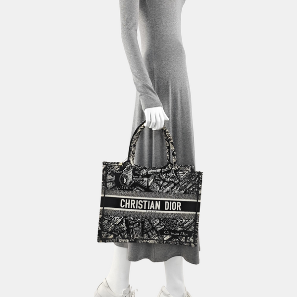 Book Tote Medium Canvas Black