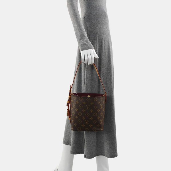 ALL IN BB Monogram Coated Canvas Brown