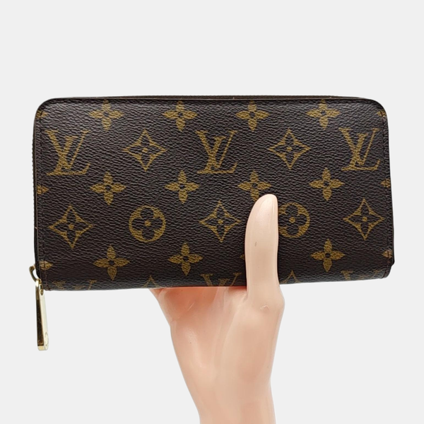 ZIPPY Monogram Coated Canvas Brown Wallet