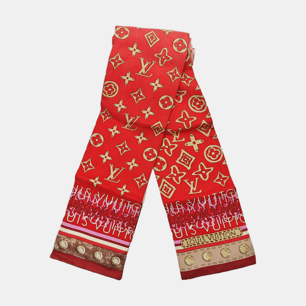 Mulberry Silk Silk Scarf Red
