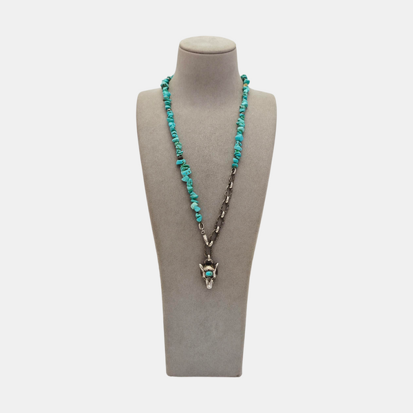 925 Sterling Silver Blue Necklace