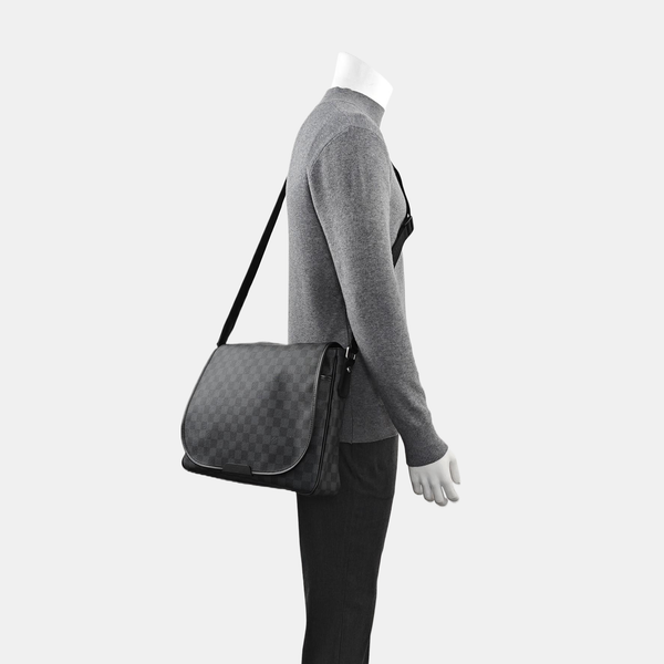 DANIEL Damier Graphite Coated Canvas Gray