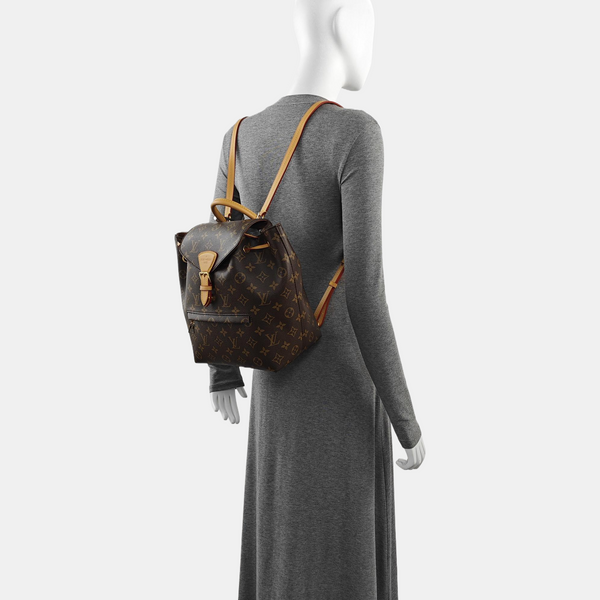 MONTSOURIS PM Monogram Coated Canvas Brown