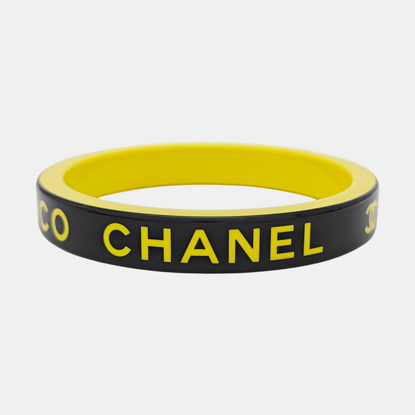 Synthetic Material Black Bangle