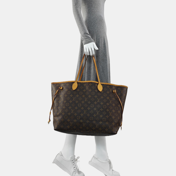 NEVERFULL Lona Revestida Monogram Marrón