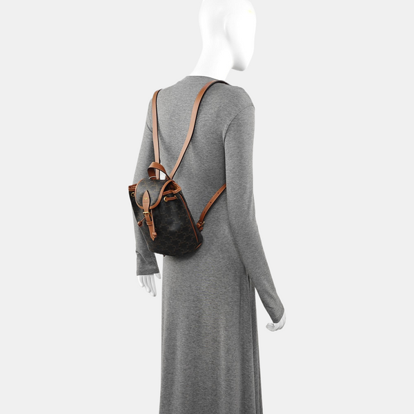 TRIOMPHE Mini Coated Canvas Brown