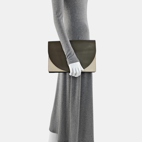 Calfskin Clutch Brown
