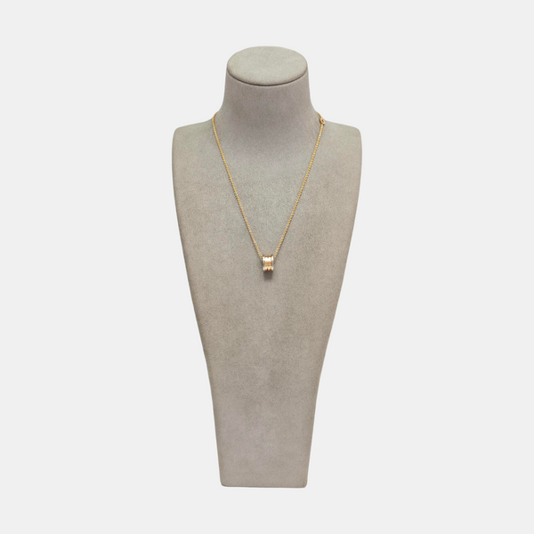 B.ZERO1 18k White Gold Rose Gold Necklace