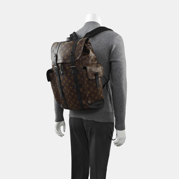 CHRISTOPHER MM Monogram Coated Canvas Brown