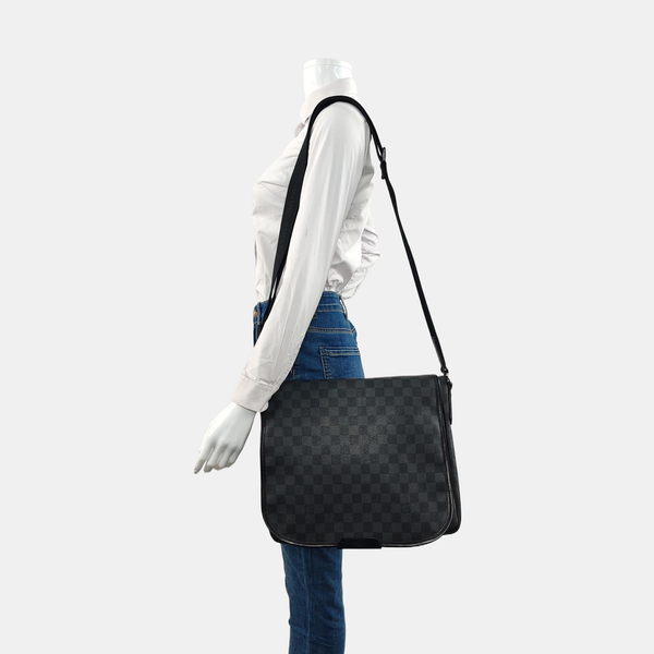 DANIEL Damier Graphite Coated Canvas Gray