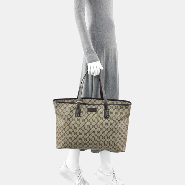 GG Imprime Monogram Coated Canvas Beige
