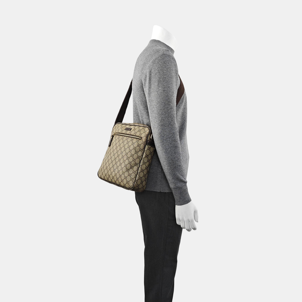 GG Supreme Monogram Coated Canvas Black