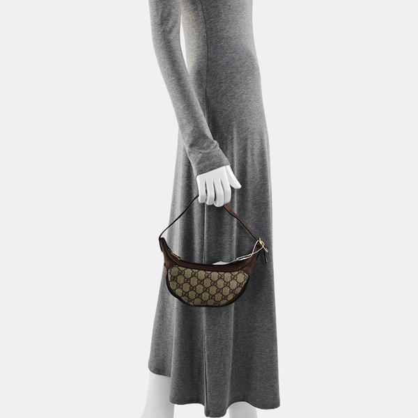Ophidia Mini Monogram Coated Canvas Beige