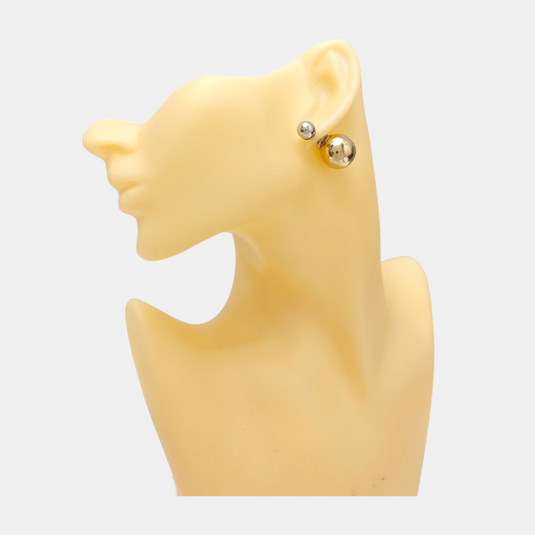 Dior Tribales Metal Gold Stud Earrings