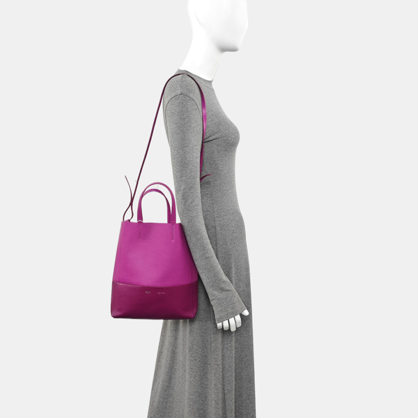VERTICAL CABAS Mini Calfskin Pink