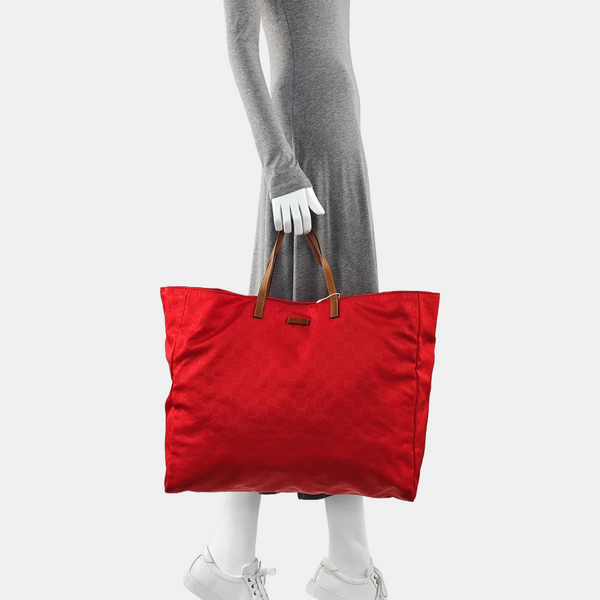 GG Imprime Monogram Nylon Red