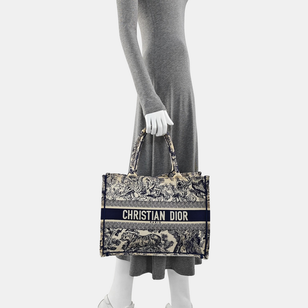 Book Tote Medium Canvas Blue