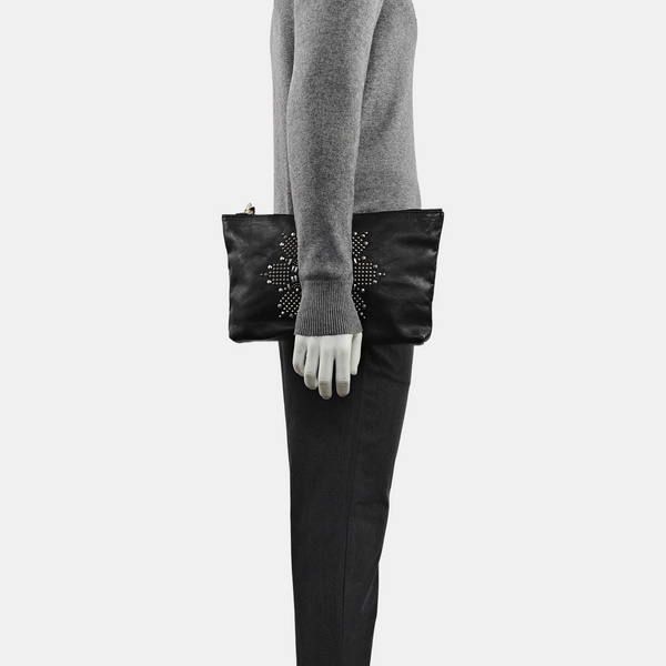 Calfskin Clutch Black