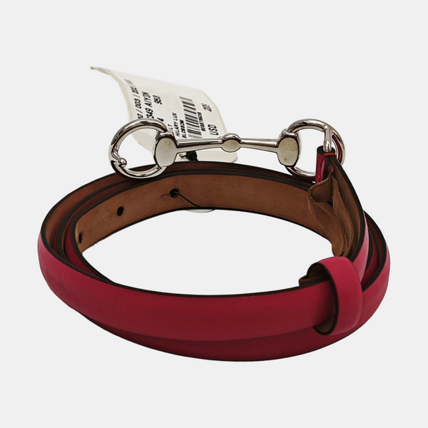Leather Belt Red