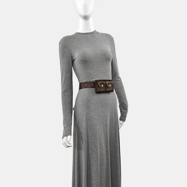 Monogram Coated Canvas Belt Bag Brown