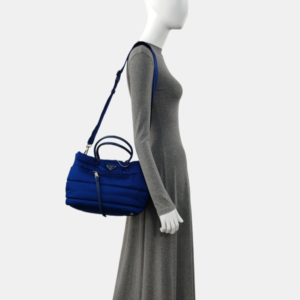 Nylon Quilted Nylon Blue