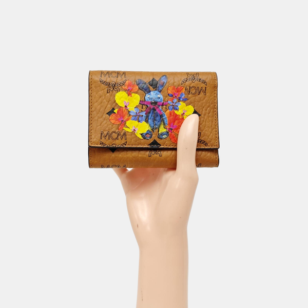 Monogram Coated Canvas Wallet Brown