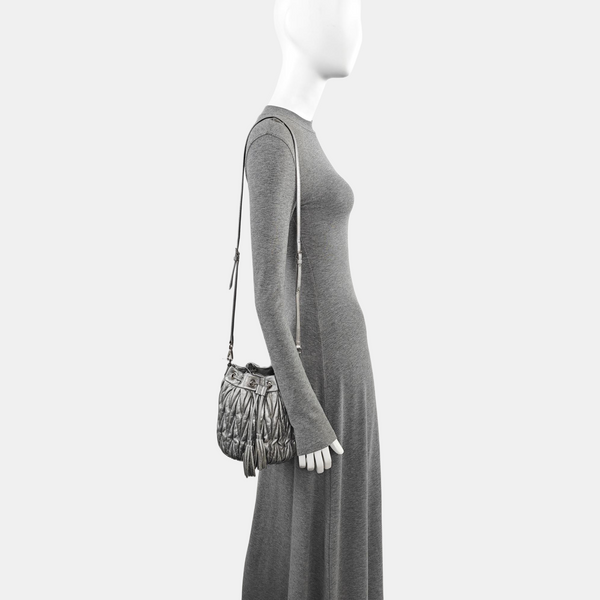 Matelassé Quilted Lambskin Silver
