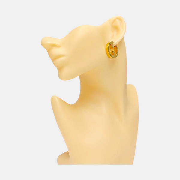 GG Running Metal Gold Earrings
