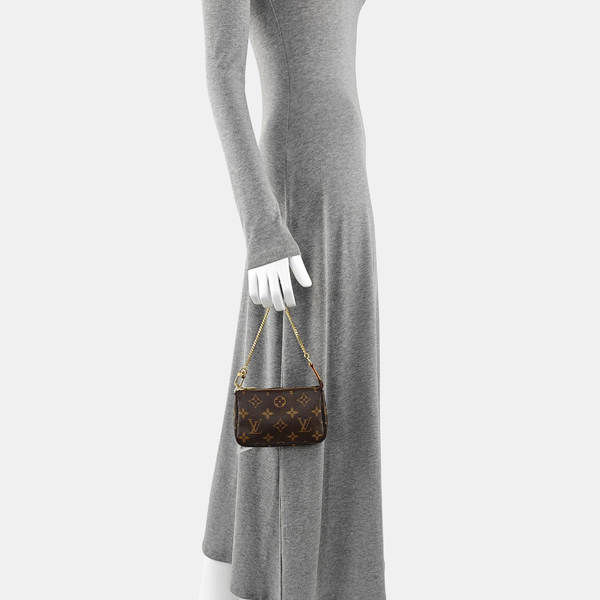 ACCESSOIRES Mini Monogram Coated Canvas Brown