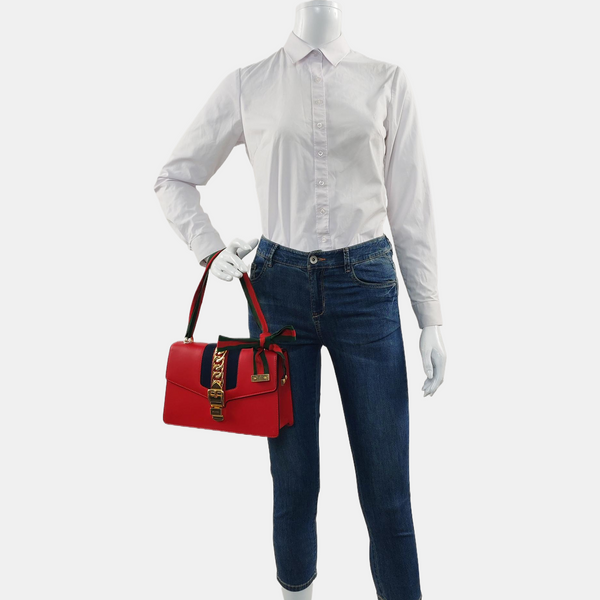 Sylvie Small Calfskin Red