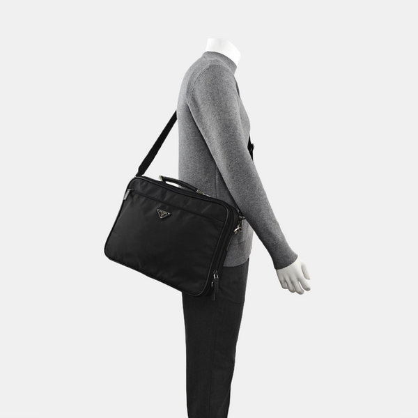 Nylon Shoulder Bag Black