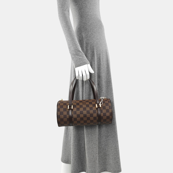 PAPILLON 26 Damier Ebene Coated Canvas Brown