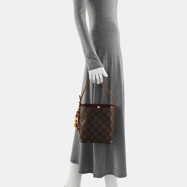ALL IN BB Monogram Coated Canvas Brown