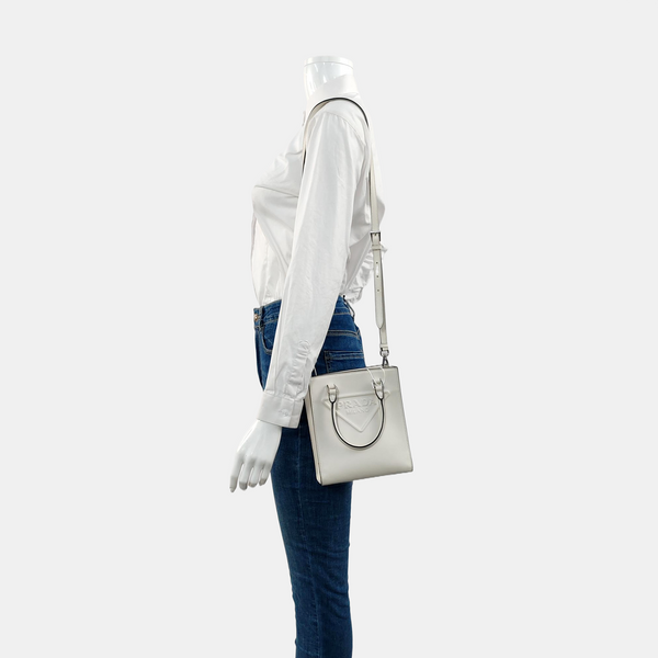 Calfskin Shoulder Bag White