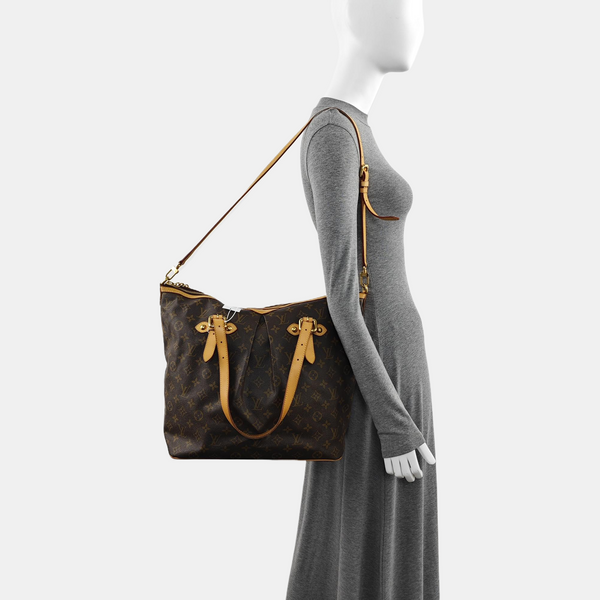 PALERMO GM Monogram Coated Canvas Brown