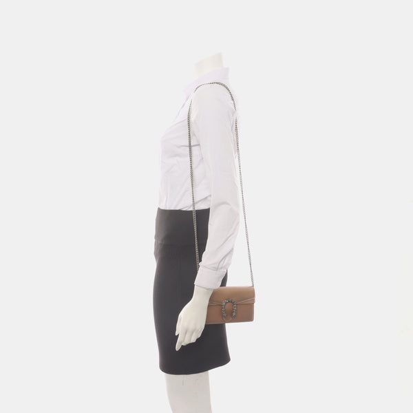 Authenticated pre-owned Dionysus Super Mini Calfskin Beige - Shoulder Bag at Looply