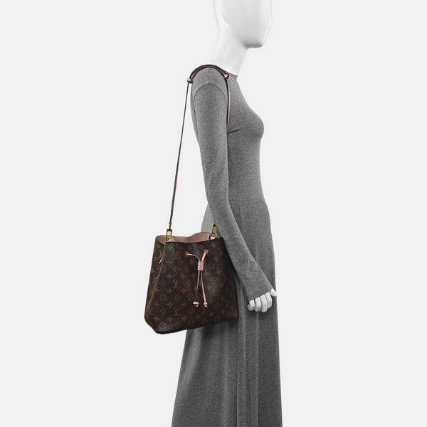 NÉONOÉ MM Monogram Coated Canvas Brown