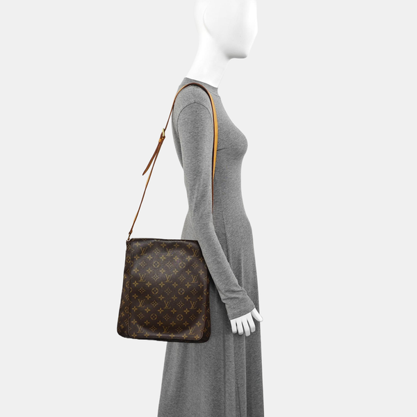 MUSETTE TANGO Monogram Coated Canvas Brown
