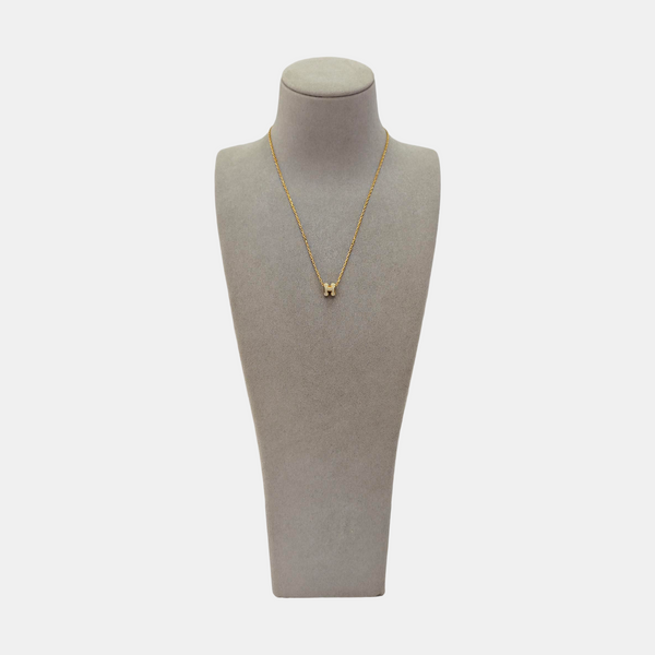 Pop H Metal Rose Gold Necklace