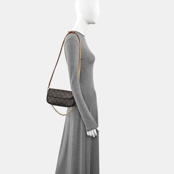 IVY Monogram Coated Canvas Brown