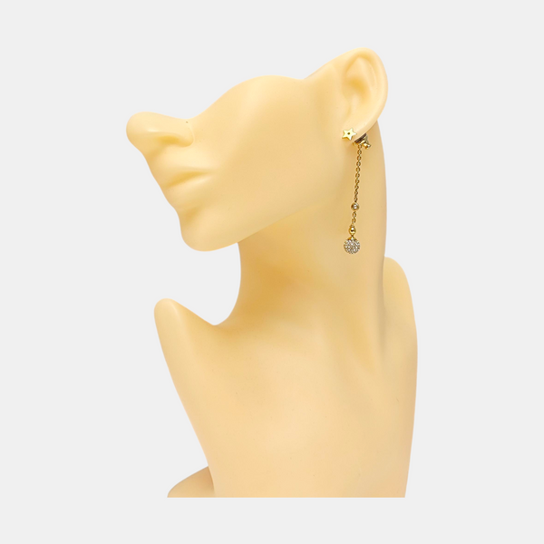 La Petite Tribale Metal Gold Earrings