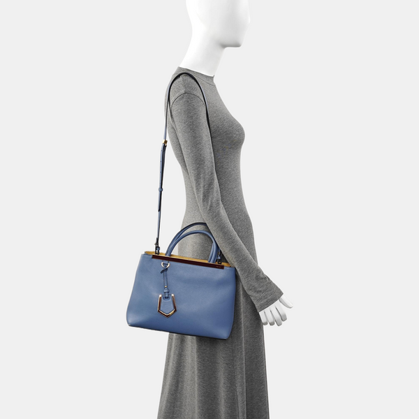 2 Jours Small Calfskin Blue