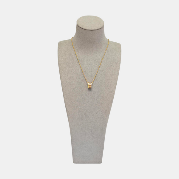 B.ZERO1 18k White Gold Rose Gold Necklace