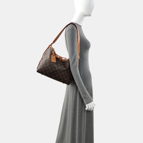 CARRYALL MM Monogram Coated Canvas Brown